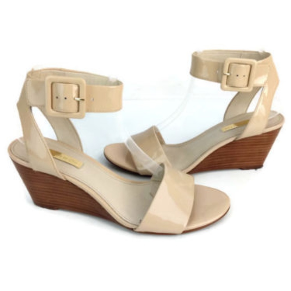 Louise et Cie Women's Nude Wedge Sandals Size 7 M